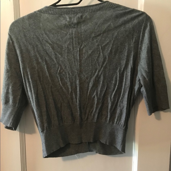 Express Gray Cardigan Sweater, Short, Medium, EUC - Picture 4 of 7